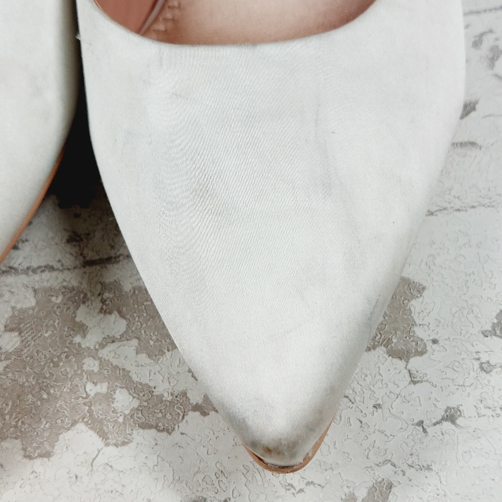 Naturalizer Pnina Tornai Liefde Mules in White Satin Crystal - Picture 5 of 15